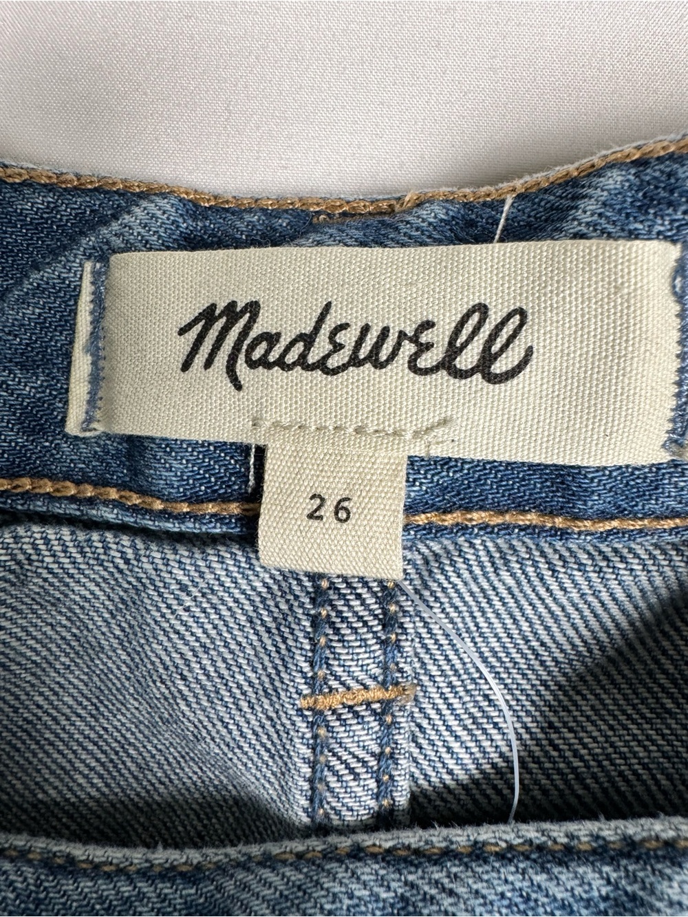 Madewell Midi Skirt Robertson Wash: Airy Denim Edition Women’s 26 Retail $148 - Picture 3 of 6